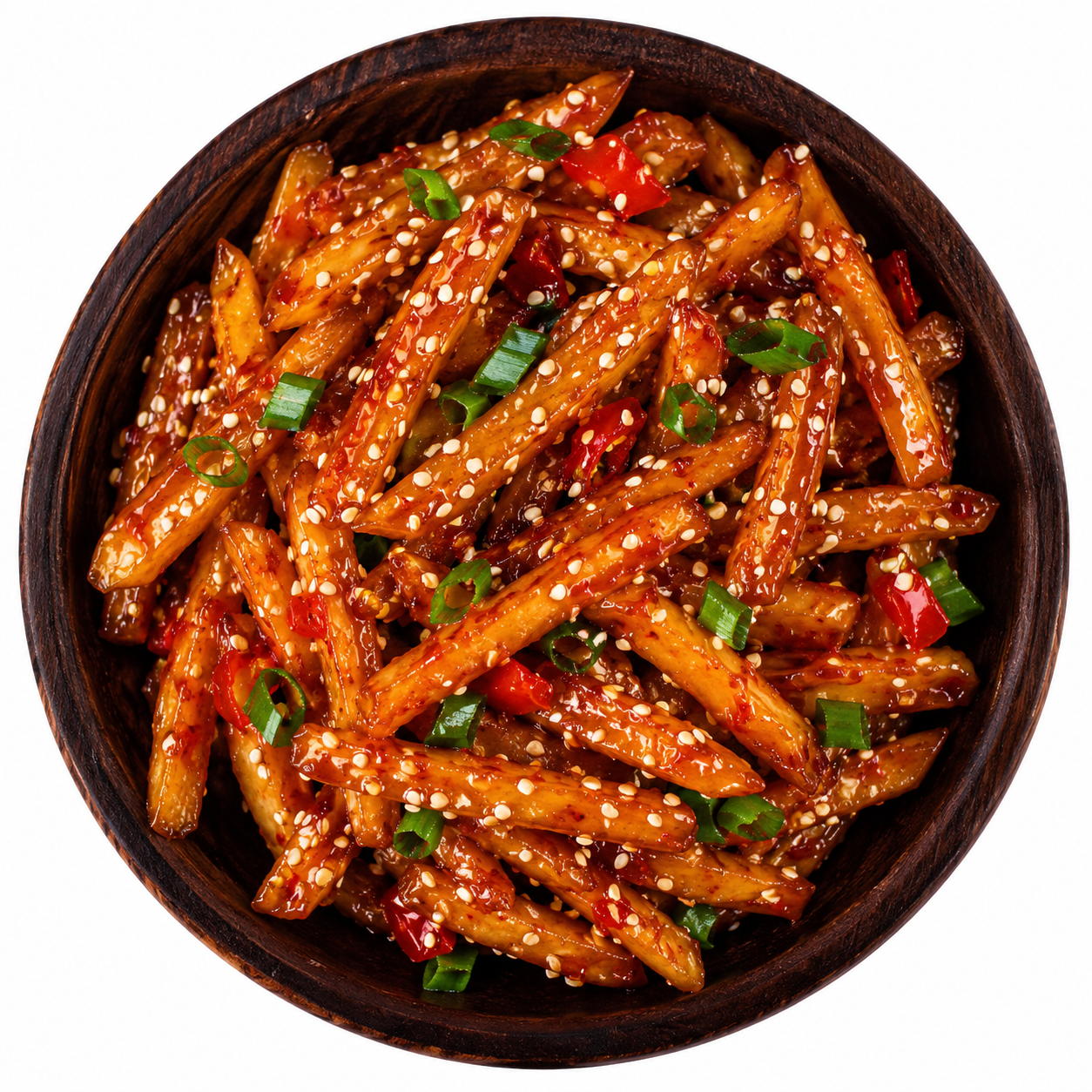 Honey Chilli Potato (Sesame Sauce)